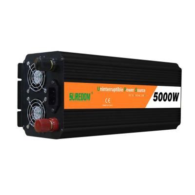 China Aluminum alloy 5000w/10kw ups inverter with charger dc 12v 24v 48v converter to ac 110v 220v/solar power inverter for sale