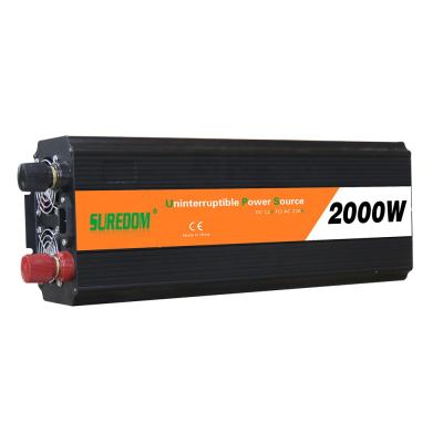 China Suredom W 2000 Solar Power Inverter AC 220v DC 12v Aluminum Alloy Inverter With Battery Charger Function for sale