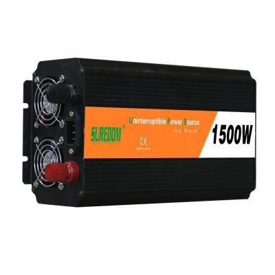 China Hot Home Appliance Power Inverter 1500w With 12v Ups Battery Charger 1.5kw Solar Panel Inverter Price for sale