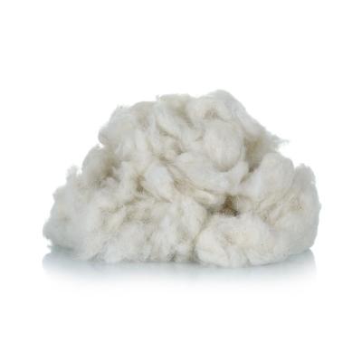 China NO PP /NO Dead Fiber Less VM Professional 32 MIC Carded Washed Sheep Wool Waste For Felt for sale