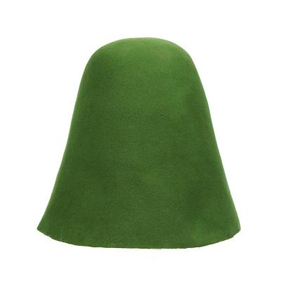 China Four Seasons Low Price 100% Knitted Wool Felt Hat Body Cone Wool Felt Blank For Fedora Hat for sale