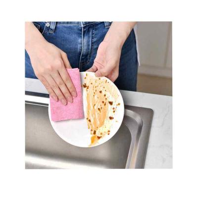 China Durable Easy Household Polyester Coconut Shell Cleaning Cloth for sale