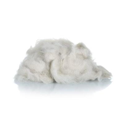 China NO PP /NO Dead Fiber Less VM Color Animal Hair Wool Fiber Fabric 100% Natural White Fox Hair for sale