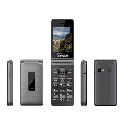 China Dual SIM Card 2.8 Inch Folding Mobile Phone 2G Flip Phone 800mAh Feature Phone 800mAh Keypad GSM FM MP3 for sale