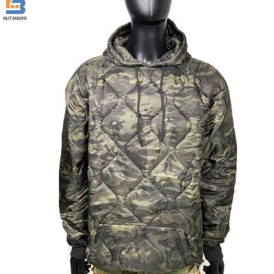 China OEM Production USA Multicam Black Army Woobie Military Hoodie for sale