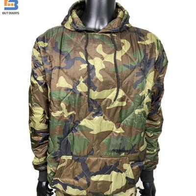 China Hot Selling Army Camouflage Woobie Hoodie Heat To Keep Woodland Woobie Military Hoodie for sale