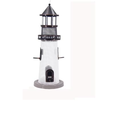 China Non-automatic Outdoor Feeding Wild Bird Breeding Center Lighthouse Bird Feeder for sale