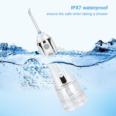 China 5 Models 300ML Rechargeable Portable Water Flosser Oral Electric Dental Irrigator Oral Electric Tooth Cleaner 2000mAh for sale