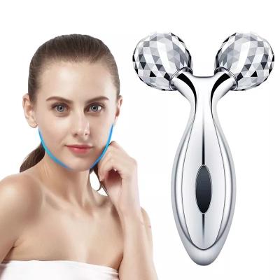 China Wrinkle Remover 3D Facial Massager 360 Portable Magnetic Facial Neck Dregrees V-Shape Lifting Massager Instrument for sale