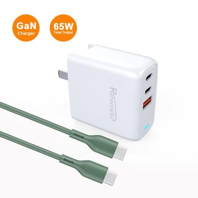 China Hottest Products Macbook GaN Charger 65W USB Type C PD Fast Charger With Fast Charging For Smartphone Laptop for sale