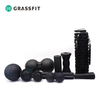 China Self Massage / Muscle Relax / Muscle Yoga Roller Fascia Massages Back Roll Foam Roller Set Myofascial Release Tool Faszienrolle Set For Deep Tissue Massage Leg Calf Back for sale