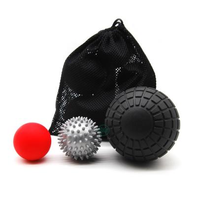 China Physio Color Ball Handheld Custom Release Myofascial Massager Set For Physical Rehab Individual Rehabilitation Grassfit Black Green Red for sale