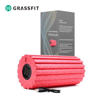 China High Density Yoga Self Relaxing Electric Vibrating PPE Foam Roller for sale