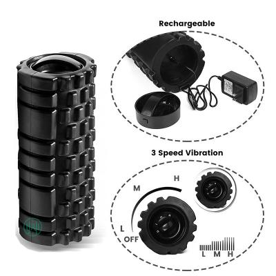 China Best Mobility Therapy Massager Rechargeable Vibrating Foam Roller EVA for sale