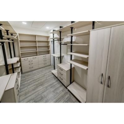 Chine Easy Assemble 2019 Hangzhou Vermont Modern U Design Melamine Bedroom Professional Custom Wood Wardrobe à vendre