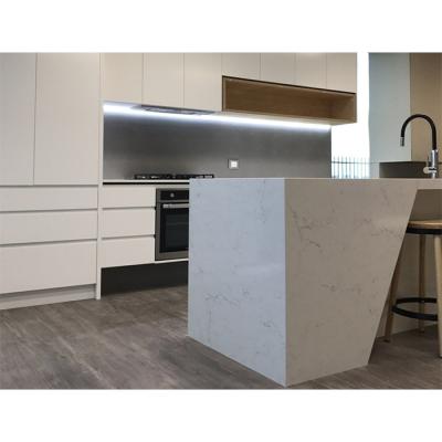 China 2020 Modern Custom Hangzhou Vermont Countertops Granite Quartz White Benchtop Kitchen Furniture for sale