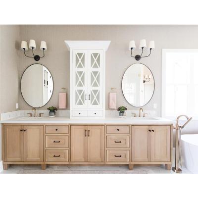 China 2021 Hangzhou Vermont Modern Design Style Bathroom Vanity Fashionable Wooden Bathroom Cabinets Design for sale