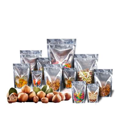 China Recyclable Plastic Packaging Bags With Aluminum Plated Powder For Side Sealed Snacks for sale