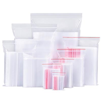 China Recyclable Custom Plastic Bag Storage Reusable Ziplock Bags For Food Packaging for sale