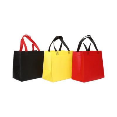 China Recyclable Custom Eco Recycled Bags Grocery Promotional Laminated Non Woven Tote Shopping Bag for sale