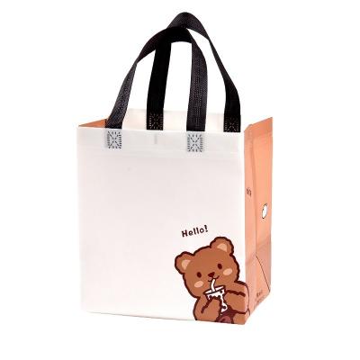 China Recyclable Reusable Waterproof Laminated Non Woven Shopping Bag Non-woven Grocery Bag Handbag High Quality for sale