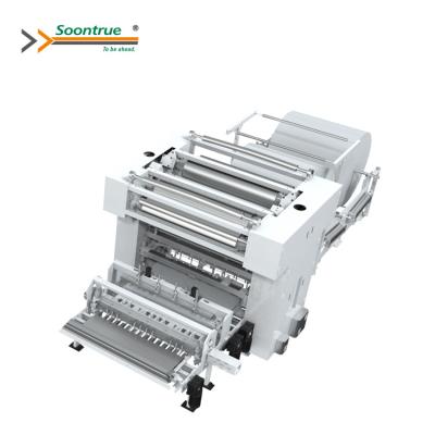 China Paper Packing Full Automatic Facial Tissue Making Paper 10 Lanes V Cross Folding Paper Folding Machine for sale