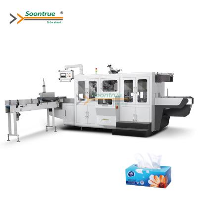 China 0.018mm-0.03mm Box ZB180 High Speed ​​Facial Tissue Packing Machine for sale