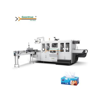 China 0.018mm-0.03mm Efficient Automatic Other Automatic Packing Machine Tissue Box Packaging Machinery for sale