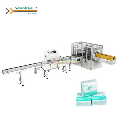 China Soontrue Single System Plant Automatic Wapper Paper Towel Packaging Machine for sale