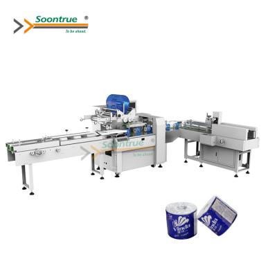 China 0.018mm-0.03mm Soontrue Full Automatic Toilet Paper Production Line ZB530 Making Machine for sale