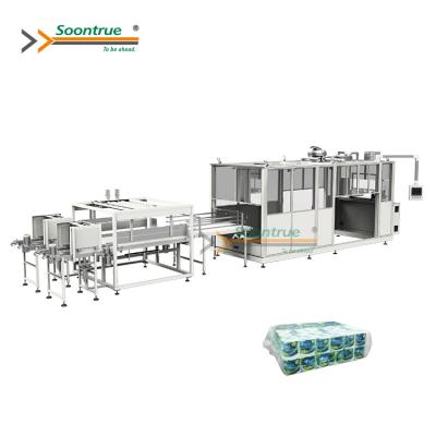 China Soontrue ZB700E Tissue Roll Big Bundle Tissue Roll Packing Machine Making Machine for sale