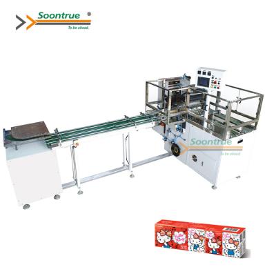 China Soontrue ZB201B Handkerchief Tissue Paper Package Pouch Tissue Paper Packing Machine for sale