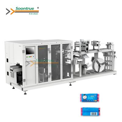 China Soontrue ZB802 Wet Wet Cloth Double Lane Packing Machine for sale