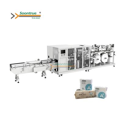 China Advanced High Productivity Sanitary Napkin Packaging Machines Sanitary Protection Packaging Machinery for sale