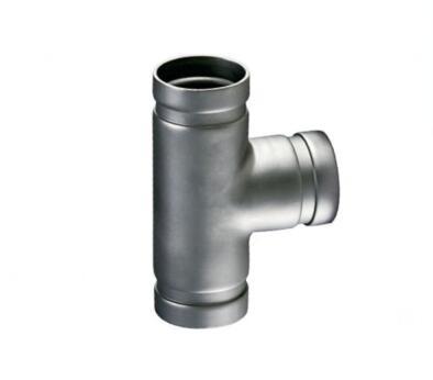 China Professional Design Grooved End Pipe Fittings Grooved Equal Tee Customized Size for sale