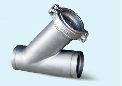 China Stainless Steel Grooved Fittings / Stainless Steel Y - Type Trench Water Filter for sale