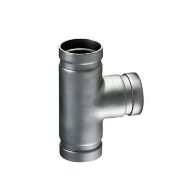 China Anti Rust Grooved Pipe Fittings Grooved Equal Tee With Round Head Code for sale