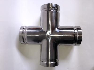 China 304 / 316 Stainless Steel Grooved Cross / Grooved Equal Cross High Strength for sale