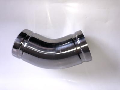 China OEM 45 Degree Elbow Pipe Fitting , Polishing Stainless Steel Grooved Couplings for sale