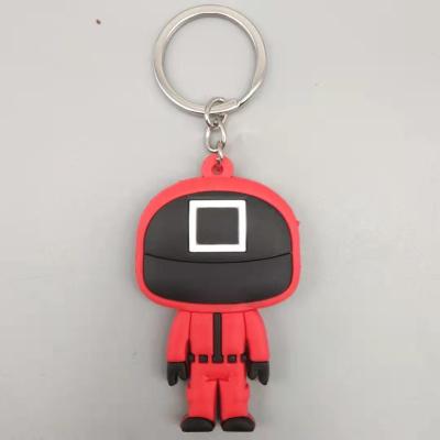 China Fashionable Compare Squid Similar Game Items Main Chain Soldier Spopular Series Are Still Missing Your Keychains Mini Doll Figurine Key for sale