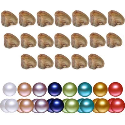 China DIY 25 colors for choose 6-7mm near round akoya single keel pearl oysters individually wrapped birthday, wedding for sale