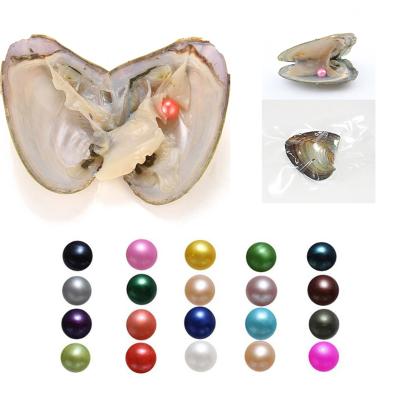 China 2021 DIY Pearl Oysters Freshwater Cultured With 27Mix Color Round Love Wish Oysters Valentines Mothers Day Birthday Gifts Pearl for sale