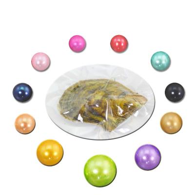 China DIY Round Akoya Oyster Jewelry 6-7mm 25 Color Seawater Rice Pearl Oyster As Mystery Gift With Vacuum Packing for sale