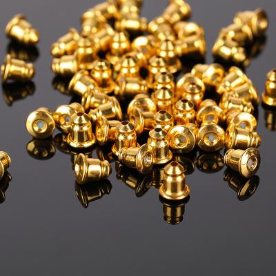 China 1000pcs/bag Environmental Friendly Bullet Earring Pushers Backs Support Plug Earrings Jewelry Accessories for sale