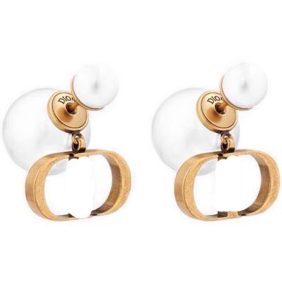 China Vintage Fashion Circle Pearl Earrings For Women Party Wedding Lovers Gift Jewelry for sale