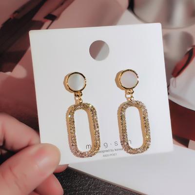 China S925 Needle Long Earrings Environmental Friendly Silver Female Temperament High-end Earrings Set French Stud Earrings for sale