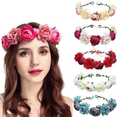 China 2021 Environmentally Friendly Popular Wedding Bridal Accessories Jewelry Garland Headband Hair Accessories for sale