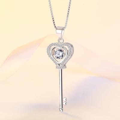 China Classic Love Wholesale Environmental Friendly 925 Sterling Silver Jewelry 2019 Women Shape Jewelry Necklace for sale