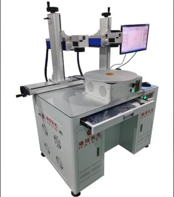 China 8 Station Optical Fiber Marking Laser Machine 100W Fiber Laser Marker for sale