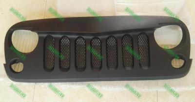 China Front Grille for Jeep Wrangler JK ABS Plastic Front jeep jk Grilles with mesh for JK Angry bird front grill for sale